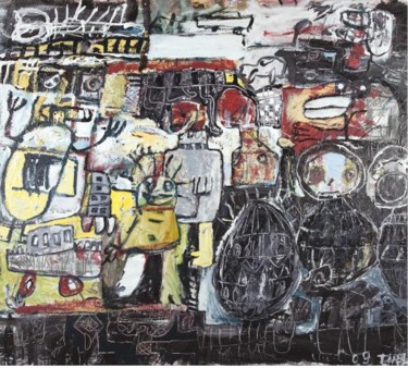 Painting titled "aggregate" by Tuul, Original Artwork