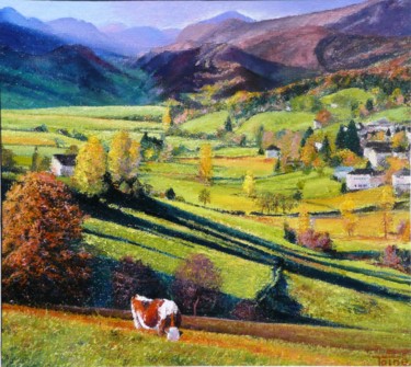 Peinture intitulée "Saint Martin en Ver…" par Toine, Œuvre d'art originale, Huile