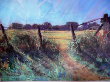 Peinture intitulée "Avant l'orage" par Toine, Œuvre d'art originale, Huile
