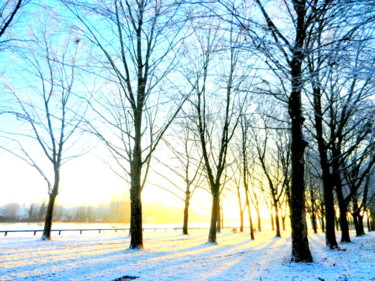 L'Allée enneigée, collection Evry en hiver 2