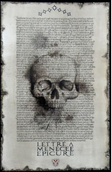 Dessin intitulée "LETTRE À MENECEE" par Taras-Danilov Milosevic, Œuvre d'art originale