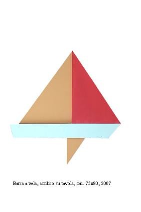 "Barca a vela" başlıklı Tablo Marcello Aprea tarafından, Orijinal sanat, Akrilik