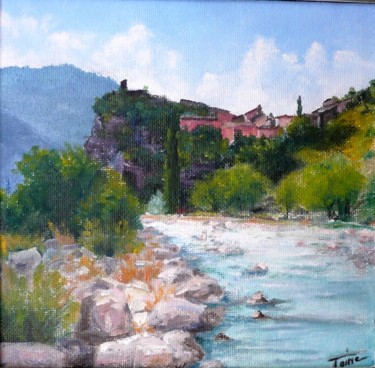 Peinture intitulée "Saint May" par Toine, Œuvre d'art originale, Huile