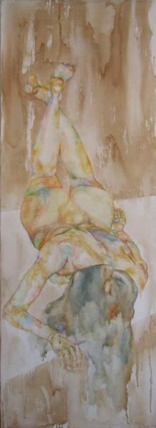 Schilderij getiteld "Donna distesa" door Marta Re, Origineel Kunstwerk