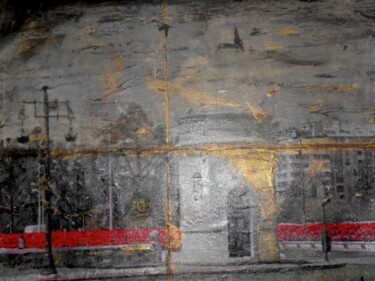 Peinture intitulée "Pont aux fleurs - V…" par Emma Laroche, Œuvre d'art originale, Acrylique
