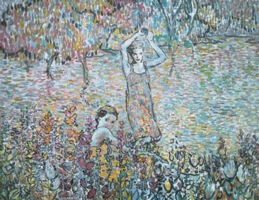 Painting titled "Pink Shadow" by Robert Andersen, Original Artwork