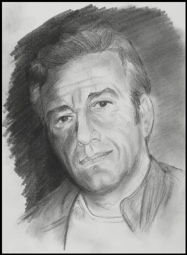 Drawing titled "Sergiu Nicolaescu" by Victor Covaliov, Original Artwork