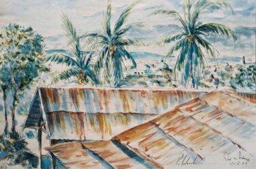 Tekening getiteld "le palais président…" door Patrick Lalande, Origineel Kunstwerk, Anders