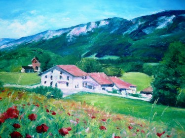 Peinture intitulée "Le Collet à St Agna…" par Toine, Œuvre d'art originale, Huile