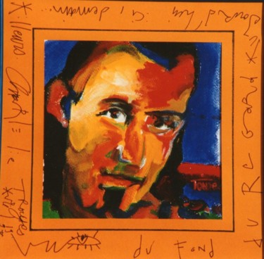 Peinture intitulée "CharlElie" par Toine, Œuvre d'art originale, Huile