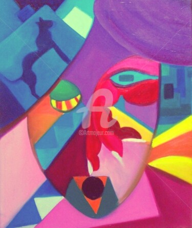 Peinture intitulée "Portrait d'avenir" par Remi Granier, Œuvre d'art originale