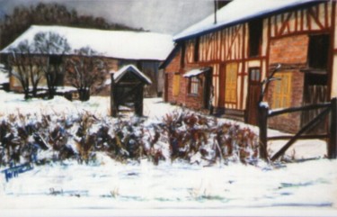 Peinture intitulée "Les Grandes Vallées…" par Toine, Œuvre d'art originale, Huile