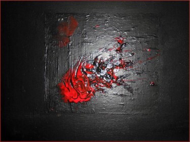 Peinture intitulée "Coulée de Lave" par Emma Laroche, Œuvre d'art originale, Huile