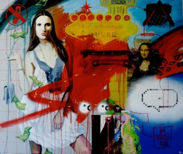 Peinture intitulée "Welcome to fabulous…" par David Huet, Œuvre d'art originale, Huile