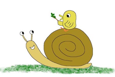 Drawing titled "Very Slow" by Kai-Yu Sun, Original Artwork