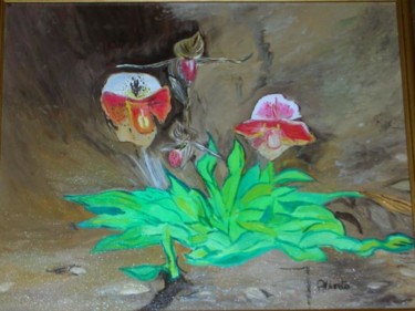 Pittura intitolato "appena percettibile" da Alberto C., Opera d'arte originale
