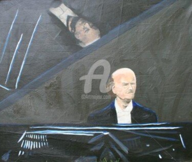 Painting titled "portrait of Igacy P…" by Piotr, Original Artwork