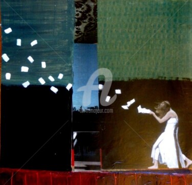 papier / le souffle et la vie 4 Peinture intitulée "papier / le souffle…" par Ewa Held, Œuvre d'art originale, Autre