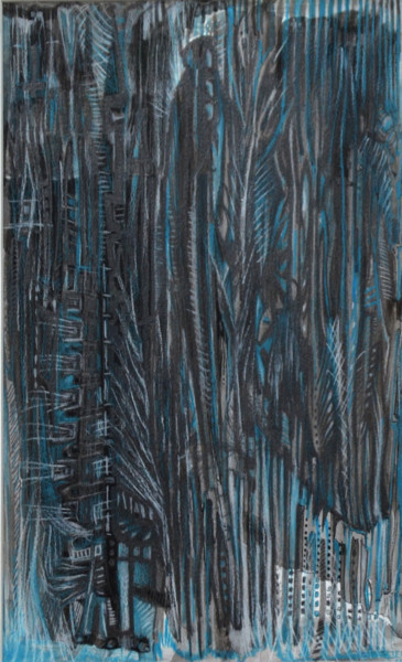 Dessin intitulée "Iceberg city" par Jeff, Œuvre d'art originale