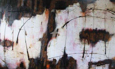 Painting titled "Fire Within II" by Sio Montera, Original Artwork, Oil