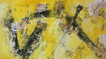Painting titled "A Political Slant II" by Sio Montera, Original Artwork, Oil