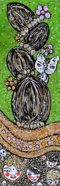 Peinture intitulée "Nature" par Karine Garelli (Reds Robin), Œuvre d'art originale