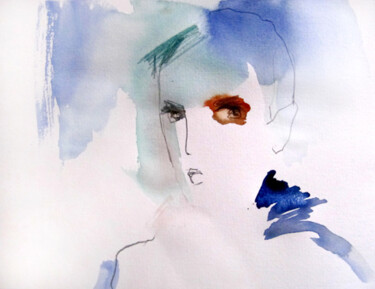 Dessin intitulée "Observant" par Sylvia Baldeva, Œuvre d'art originale, Autre