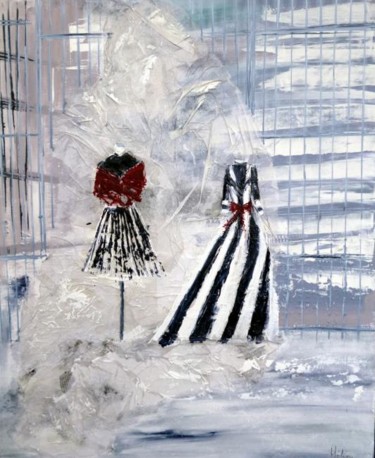 Peinture intitulée "Strips" par Helene Rousselot, Œuvre d'art originale