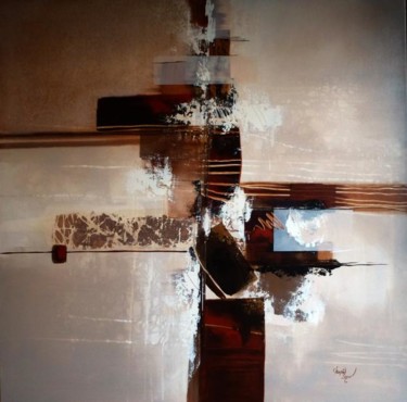pastel et chocolat Peinture intitulée "pastel et chocolat" par Chantal Henry Lener, Œuvre d'art originale, Huile