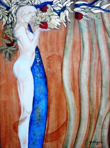 Pittura intitolato "La Tentazione" da Geremia Cocozza, Opera d'arte originale, Altro