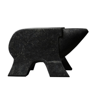 Cochon-Pig Sculpture titled "Cochon-Pig" by Frederique De Meester, Original Artwork, Stone