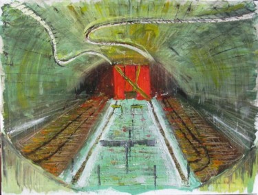 Peinture intitulée "Electrique" par Nathalie Torrents, Œuvre d'art originale