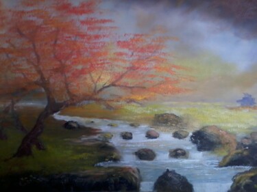 Painting titled "Retiro" by Marcelo Camargo, Original Artwork