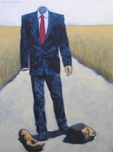 Pittura intitolato "Smarrimento - Bewil…" da Sandro Taliani, Opera d'arte originale