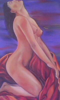Pintura intitulada "Sensualité" por Jota Vieira, Obras de arte originais