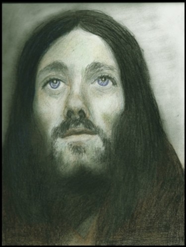 Drawing titled "Isus" by Victor Covaliov, Original Artwork