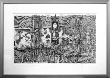 Dessin intitulée "Trinité" par Jeff, Œuvre d'art originale, Autre
