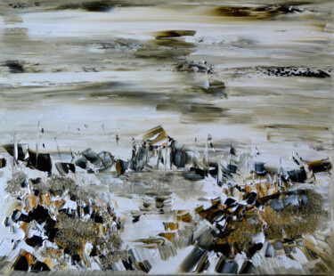 Painting titled "Capitainerie 2013" by Muriel Cayet, Original Artwork, Oil