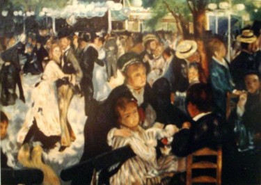 Pintura intitulada "Le moulin de la gal…" por André Teyssier, Obras de arte originais, Óleo