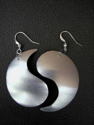 Artisanat intitulée "Ying et Yang" par Zampo, Œuvre d'art originale, Bijoux