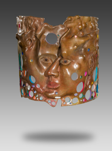 Sculpture intitulée "NARCISSE" par Sak, Œuvre d'art originale, Métaux