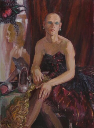 Peinture intitulée "Bald Soprano" par Sergey Sovkov, Œuvre d'art originale, Huile
