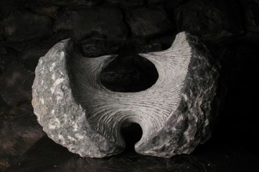 Sculpture intitulée "Ex-tension XXVIII" par Gilbert Frizon, Œuvre d'art originale, Pierre