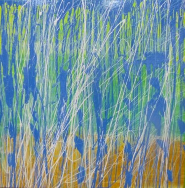 Peinture intitulée "Peupliers" par Marie Edmée Séguin, Œuvre d'art originale
