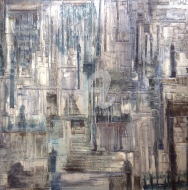 Peinture intitulée "INNER CITY" par Mar.S, Œuvre d'art originale, Huile