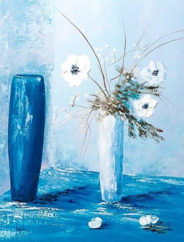 Peinture intitulée "99  Opalia" par Geneviève Lagarde, Œuvre d'art originale, Huile