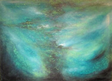 Peinture intitulée "Profondeur abyssale" par Marc Lasserre, Œuvre d'art originale, Huile