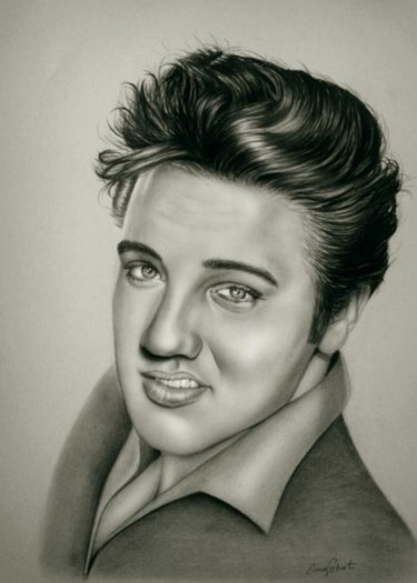 "elvis presley" başlıklı Resim Ercan Sebat tarafından, Orijinal sanat, Diğer
