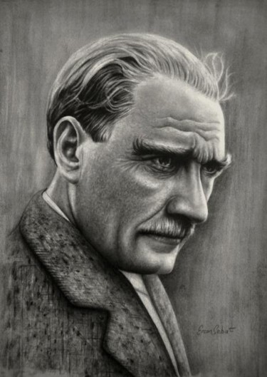 "atatürk" başlıklı Resim Ercan Sebat tarafından, Orijinal sanat, Diğer