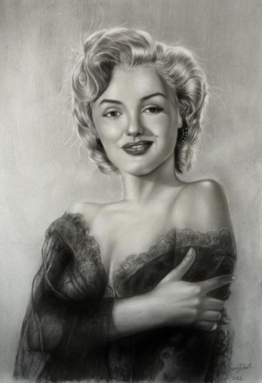 "marilyn monroe" başlıklı Resim Ercan Sebat tarafından, Orijinal sanat